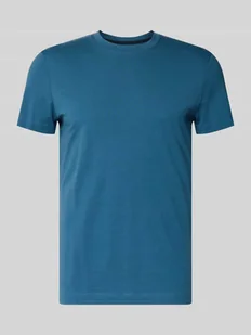 T-shirt o kroju slim fit z mieszanki bawełny - Koszulki męskie - miniaturka - grafika 1