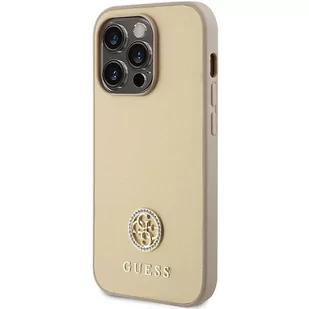 Guess GUHCP15LPS4DGPD iPhone 15 Pro 6.1" złoty/gold hardcase Strass Metal Logo - Etui i futerały do telefonów - miniaturka - grafika 2