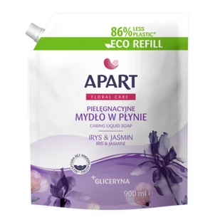 Mydło w płynie Irys Jaśmin refill APART Floral Care 900 ml - Mydła - miniaturka - grafika 1