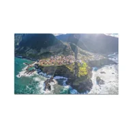 Deski do krojenia - Szklana deska do krojenia HOMEPRINT Górski krajobraz wyspy Madera 60x52 cm - miniaturka - grafika 1