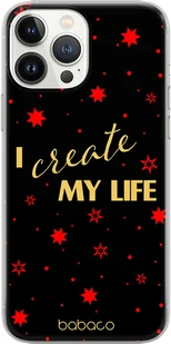 Etui do Apple IPHONE 11 PRO Positive vibes 006 Babaco Nadruk pełny Czarny - Etui i futerały do telefonów - miniaturka - grafika 1