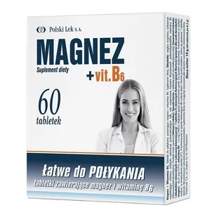 Magnez + Vit.B6 x60 tabletek - Witaminy i minerały - miniaturka - grafika 1