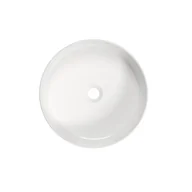Umywalki - Deante Round Umywalka nablatowa 40 cm biała CGR_6U4S - miniaturka - grafika 1