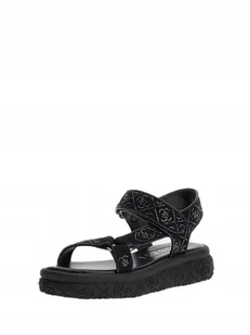 Guess Sandały Damskie FLJLODFAP03-BLACK Na Platformie Czarne 38 EU - Sandały damskie - miniaturka - grafika 1