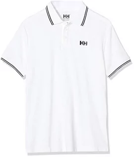 Koszulki męskie - Helly Hansen męska koszulka polo w kolorze białym, szybkoschnąca, klasyczna letnia koszulka polo dla mężczyzn, szybkoschnąca tkanina, biały - grafika 1