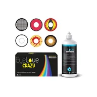 Soczewki kontaktowe - EyeLove Crazy 2 szt. + EyeLove Comfort 100 ml + pojemnik - miniaturka - grafika 1