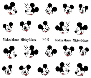 Naklejki wodne na paznokcie MYSZKA MINNIE MIKI-748 - Sztuczne paznokcie i akcesoria - miniaturka - grafika 1