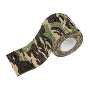Mil-Tec - Taśma Self Adhesive Camo Tape - Woodland - 15933020 - Odzież taktyczna i umundurowanie - miniaturka - grafika 1