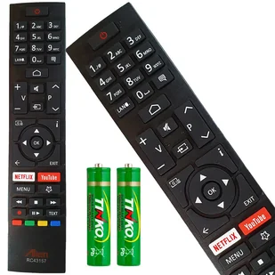 Pilot do Hitachi RC43157 Netflix Youtube + baterie - Piloty - miniaturka - grafika 1