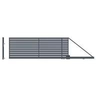 Ogrodzenia - Brama przesuwna Szafir 5x1,49 m prawa automat Polargos - miniaturka - grafika 1