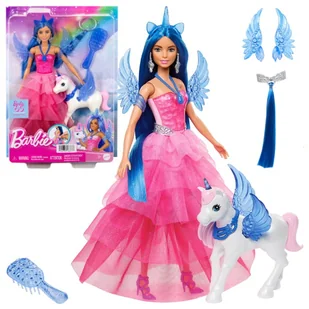 Barbie Szczypta Magii Lalka Sapphire Skrzydlaty Jednorożec Zestaw 65. Rocznica - Lalki dla dziewczynek - miniaturka - grafika 1