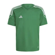 Piłka nożna - Dziecięca Koszulka z krótkim rękawem ADIDAS TIRO 23 JSY Y IC7483 – Zielony - miniaturka - grafika 1