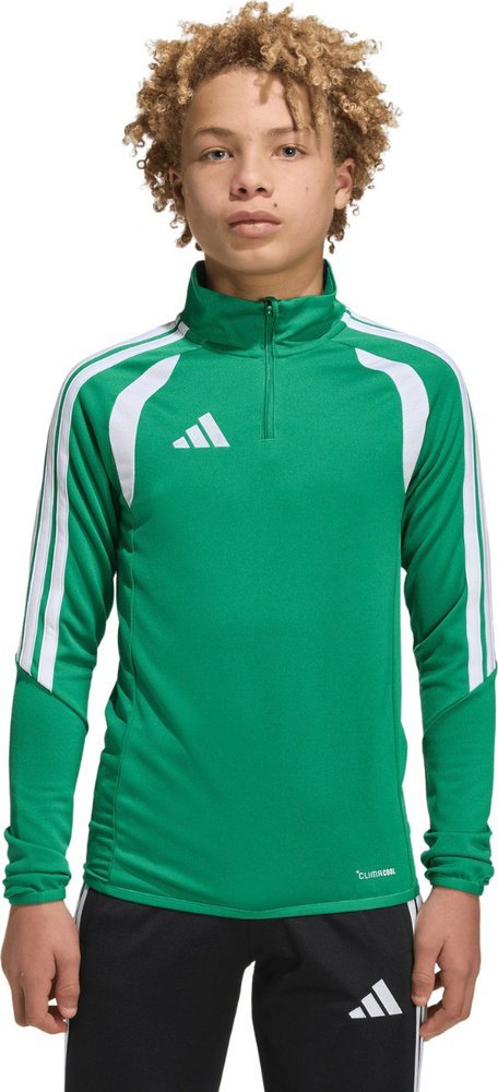 Adidas Bluza dla dzieci adidas Tiro 26 League Training Top zielono-biała JY7160 116cm