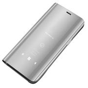 Etui i futerały do telefonów - Clear View Case futerał etui z klapką Samsung Galaxy A40 srebrny - miniaturka - grafika 1