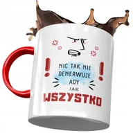 Kubki - Kubek Czerwony Dla Ady Żony Koleżanki na Prezent z Nadrukiem ze Zdjęciem+ Opakowanie na prezent (wzór 01) - miniaturka - grafika 1