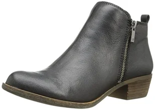 Lucky Brand Damskie botki Lk-Basel, Czarny 03-36 EU - Botki damskie - miniaturka - grafika 1