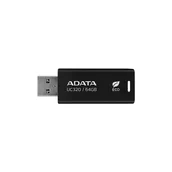 Pendrive - ADATA UC320 pamięć USB 64 GB USB Typu-A 3.2 Gen 1 (3.1 Gen 1) Czarny UC320-64G-RBK/BK - miniaturka - grafika 1