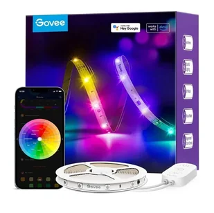 Govee H618A Basic LED Strip Light 5m Taśma LED Wi-Fi, Bluetooth, RGBIC - Systemy inteligentnych domów Govee H618A Basic LED Strip Light 5m Taśma LED Wi-Fi, Bluetooth, RGBIC - Systemy inteligentnych domów - miniaturka - grafika 1