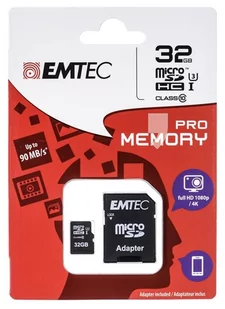 Emtec SDHC micro 32GB Class 10 Pro (MC-EM-Z182) - Karty pamięci - miniaturka - grafika 1