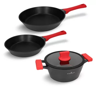 Zestaw garnek i patelnie 4 el. Obsidian Zwieger - Zestawy garnków i patelni - miniaturka - grafika 1