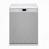 Dekoracje domu - Osłona Bluedecor Magnes na zmywarkę Kółka czarno białe 60x80 - miniaturka - grafika 1