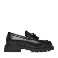 Półbuty damskie - Loafersy Badura EO-AUBRE-01 Czarny - miniaturka - grafika 1