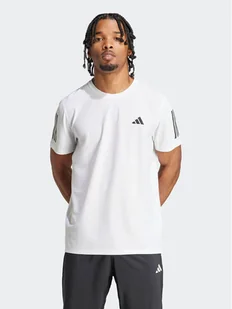 adidas Koszulka techniczna Own the Run IK7436 Biały Regular Fit - Koszulki sportowe męskie - miniaturka - grafika 1