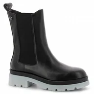 Botki damskie - Czarne sztyblety damskie CARINII - Carinii - miniaturka - grafika 1