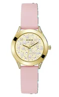 Paski - Guess Damski zegarek Trend Crystal 36 mm, różowy, one, pasek - miniaturka - grafika 1