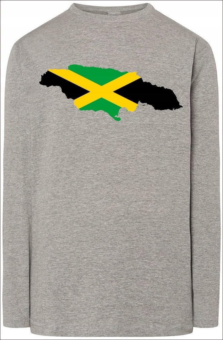 Jamajka Męska Modna Bluza Longsleeve Nadruk R.3XL