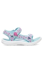 Buty dla dziewczynek - Nelli Blu Sandały P3230801 Niebieski - miniaturka - grafika 1