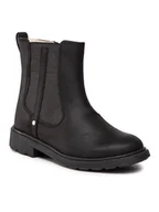 Buty dla dziewczynek - Clarks Botki Astrol Orin K 261537496 Czarny - miniaturka - grafika 1
