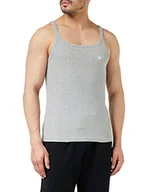 Koszulki i topy damskie - Emporio Armani Underwear Men's Ribbed Stretch Cotton Top Tank, Light Grey Melange, M, jasnoszary melanżowy, M - miniaturka - grafika 1