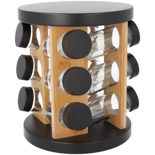 STOJAK OBROTOWY NA PRZYPRAWY 12 POJEMNIKÓW 2748 - Pojemniki kuchenne - miniaturka - grafika 1