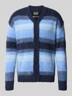 Swetry męskie - Kurtka z dzianiny z dekoltem w serek - miniaturka - grafika 1