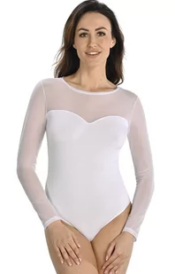 Białe body damskie z siateczką Willow, Kolor biały, Rozmiar L, Teyli - Primodo.com - Body - miniaturka - grafika 1