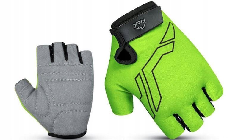 Rękawiczki rowerowe PROX krótkie BASIC zielone M AIR VENT