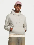 Bluzy męskie - Jack&Jones Bluza Corp Logo 12152840 Beżowy Standard Fit - miniaturka - grafika 1