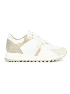Geox Skórzane sneakersy "Tabelya" w kolorze złoto-białym - Trampki damskie - miniaturka - grafika 1