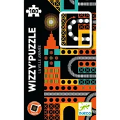 Puzzle - Puzzle kartonowe WIZZY "MIASTO" DJ07032 - miniaturka - grafika 1