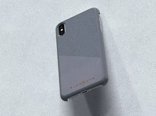 Nordic Elements Original Hel - Drewniane etui iPhone Xs Max (Mid Grey) - Etui i futerały do telefonów - miniaturka - grafika 2