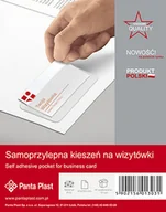 Teczki i skoroszyty - Panta Plast Kieszeń samoprzylepna na wizytówki 100x60mm - miniaturka - grafika 1