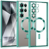 Etui i futerały do telefonów - Etui Supero magnetyczne tpuplating do Galaxy S23 Ultra, przezroczysto-turkusowe - miniaturka - grafika 1