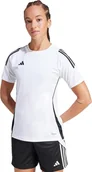 Koszulki i topy damskie - Koszulka damska adidas Tiro 24 Jersey biało-czarna IS1024 XS - miniaturka - grafika 1