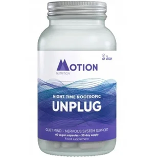 GSH Unplug suplement diety 60 kapsułek nootropik na noc - Suplementy naturalne - miniaturka - grafika 1