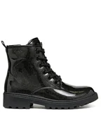Buty dla dziewczynek - Geox Kozaki Jr Casey J9420G 000KC C9999 S Czarny - miniaturka - grafika 1
