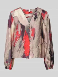 Bluzka o kroju relaxed fit z efektem marszczenia model ‘KAMINA’ - Koszule damskie - miniaturka - grafika 1