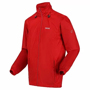 Regatta Męska kurtka Lyle IV wodoodporna Packaway, Ognista czerwień, M - Kurtki męskie - miniaturka - grafika 1