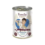 Mokra karma dla psów - FAMILY FIRST Karma dla psa jagnięcina z burakami junior 400g - miniaturka - grafika 1