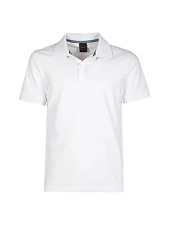Koszulki męskie - Geox Męska koszulka polo M (DE), biała optyczna, XXXL, optical white, 3XL - grafika 1